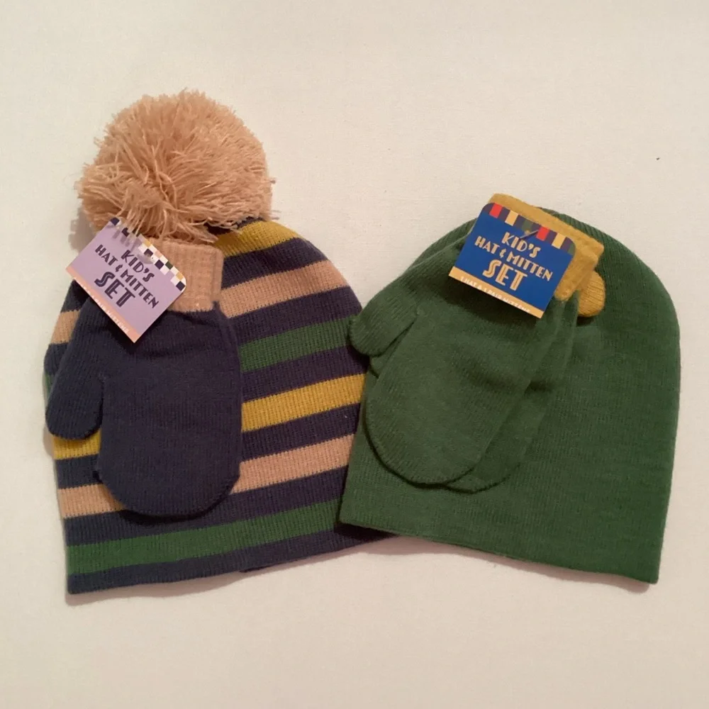 4/$15 💗 NWT Children’s Winter Hat & Mittens Sets - 2 Sets - 6 Pieces